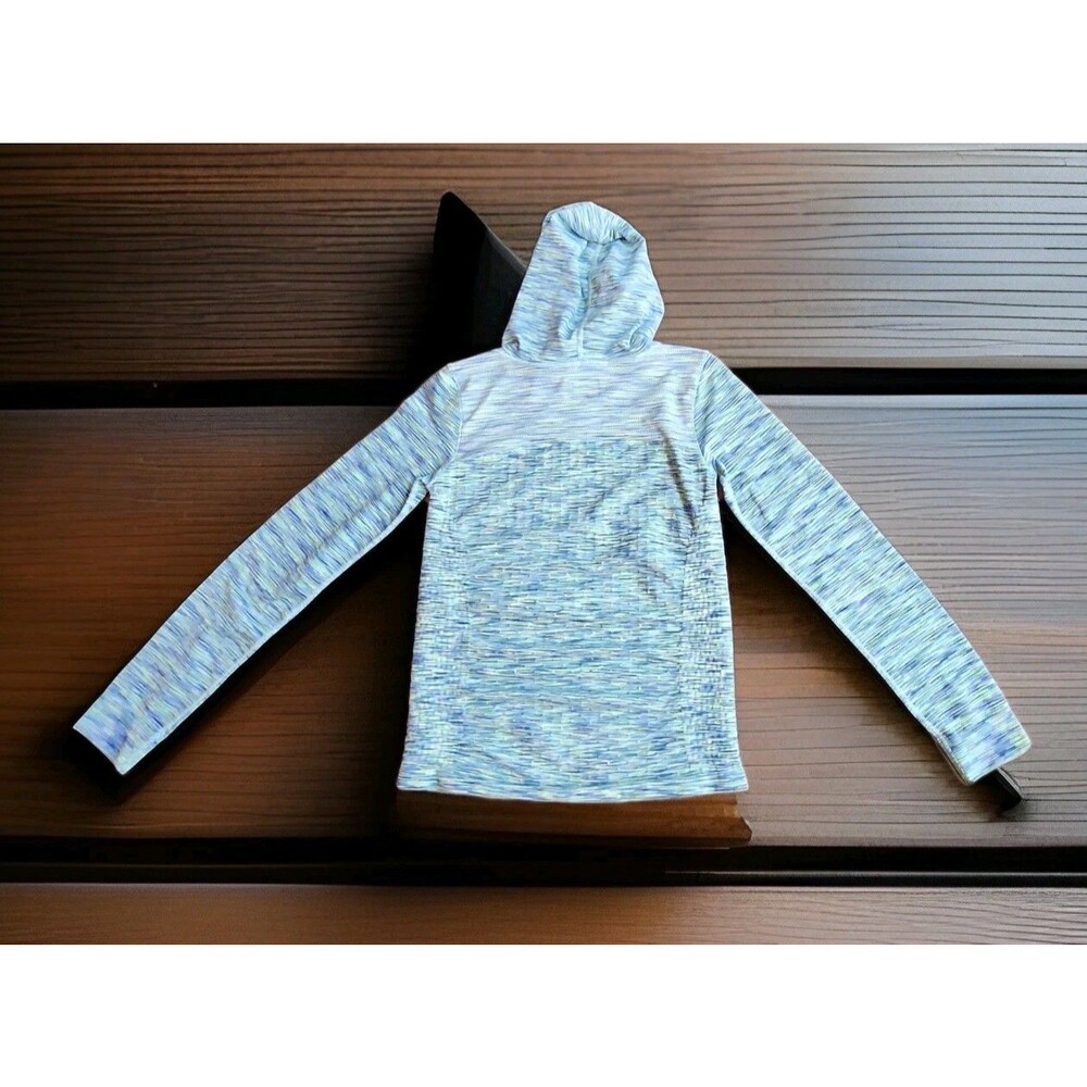 Athleta Women's Space Dye Radiance Hoodie in Blue Turquoise Size XS
